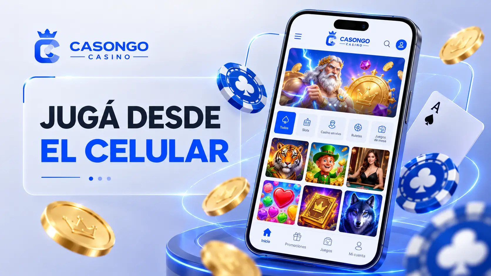 Casongo App y acceso al casino desde el celular