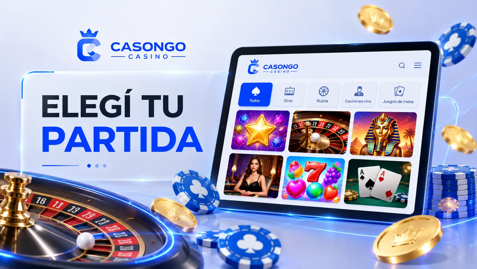 Tragamonedas y mesas en vivo en la pantalla del teléfono